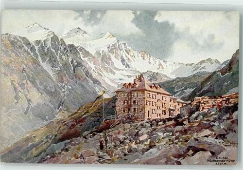 Nürnberger Hütte Malerei sign. E.T.C.