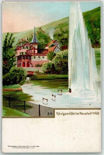 Königsmühle Hotel Königsmühle mit großer Fontaine Kaltenbrunnertalbach