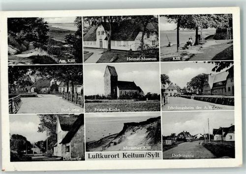 Keitum Am Kliff Heimat-Museum Friesen-Kirche Erholungsheim der AWO Dorfeingang
