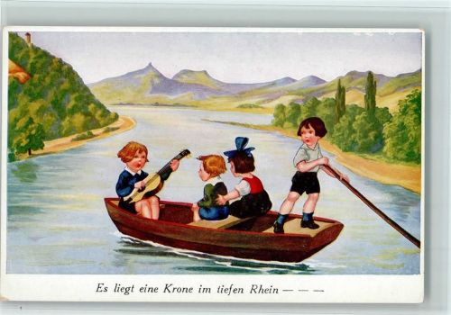 Kinder , Gitarre, Es liegt eine Krone im tiefen Rhein , gute Erhaltung