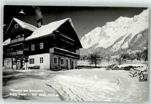 Ramsau Gasthaus Simonbauer-Hof im Winter