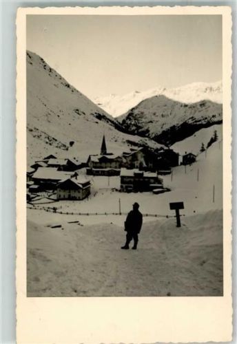 Landeck 1940 Soldat im Schnee Stempel Ausbildungsleiter Übungslager Imst
