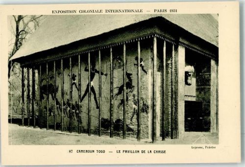 Paris Exposition Coloniale Internationale le Pavillon de la Chasse