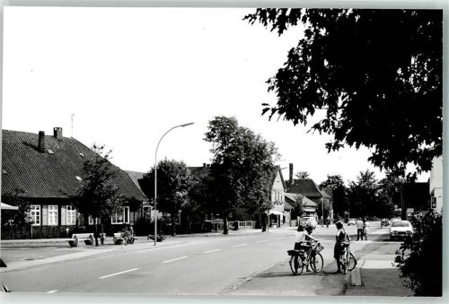 Winsen Ort handschriftlich Straße Auto Oldtimer Fahrrad