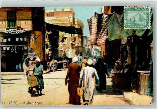 Kairo 1909 Straßenscene