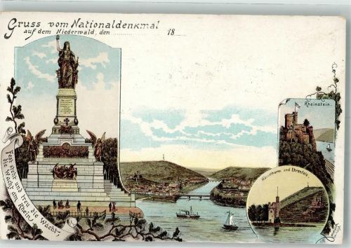 Rüdesheim National- Denkmal Burg Rheinstein Ehrenfels