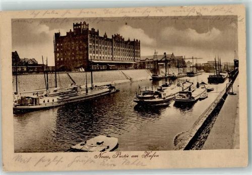 Neuss Hafen Frachtschiffe