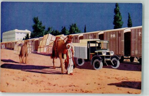 Tel Aviv Eisenbahn LKW Tracht Kamel Transport der orangen