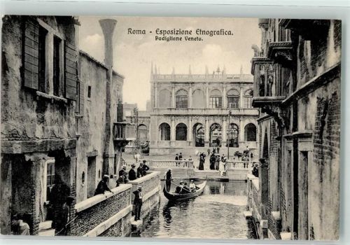 Roma 1911 Ausstellung Etnografica Padiglione Veneto