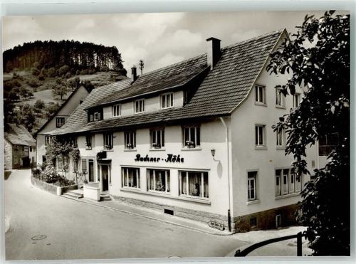 76596 W7564 Bermersbach , Murgtal Foto AK Gasthaus Pension zur Badener Höhe