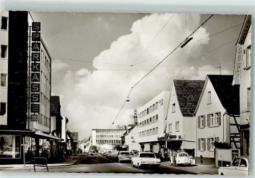 63303 W6072 Sprendlingen , Hess Foto AK Hauptstrasse Sparkasse