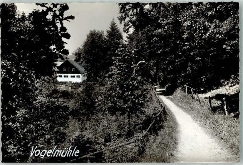 Uffing Gasthaus Vogelmühle Ort handschriftlich