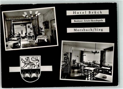 Morsbach Hotel Brück Speisesaal Wappen