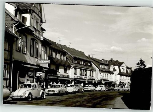 Bad Sachsa Gasthaus Kaffeehaus VW Käfer Oldtimer Ort handschriftlich