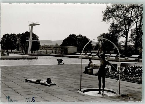 32657 W4920 Lemgo FOTO KEINE AK Schwimmbad Ort handschriftlich