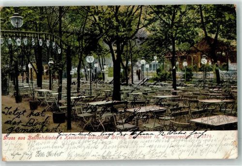 Gesundbrunnen 1906 Gasthaus Ballschmieders Kastanien-Wäldchen Badstraße 16