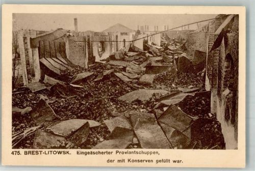 Brest 1916 Feldpost WK I Nr. 191 Trümmerot