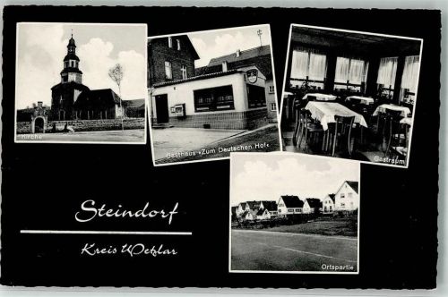 Steindorf Kirche Gasthaus zum Deutschen of