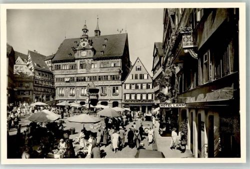 Tübingen Marktszene Hotel Lamm