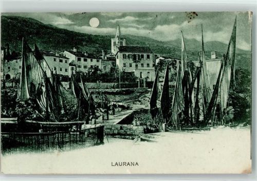 Lovrana 1921 Hafen