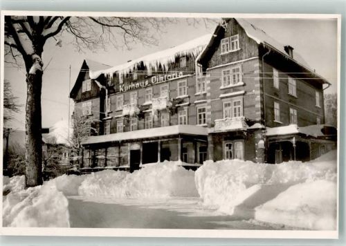 Schönwald Kurhaus Viktoria Foto AK Winter