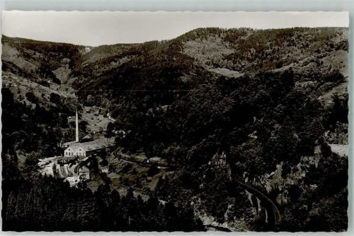 76596 W7564 Langenbrand , Murgtal Foto AK Papierfabrik Hotzmann Weisenbachfabrik Werk Wolfsheck