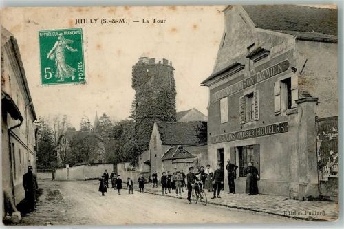 77230 Juilly 1911 Gebrauchsspuren Gasthaus Fahrrad