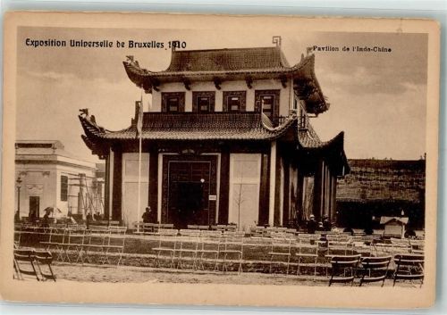 Hanoi Pavillon Indo china Ausstellung Brüssel 1910
