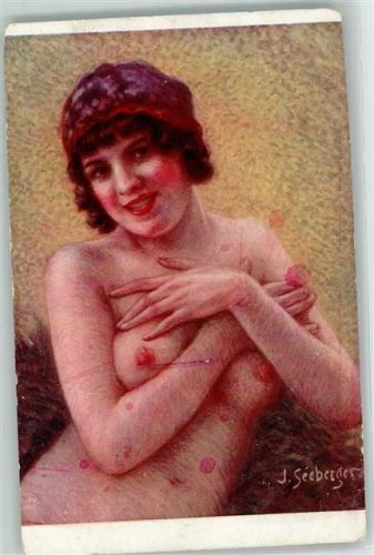 Nude sign. J. Seeberger - Salon Paris Verlag A. Noyer Nr. 98 FKK
