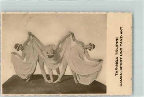 Taringa Truppe Damen-Sport und Tanz Akt Ballett 1935 Foto AK