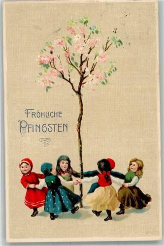 1911 Kinderreigen um einen Baum