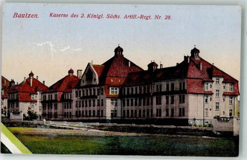 Bautzen 1929 Kaserne 2. Königl. Sächs.Artill. Regiment Nr. 28