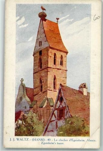 Eguisheim Kirchturm Storch P.J. Gallais u. Cie No. 229