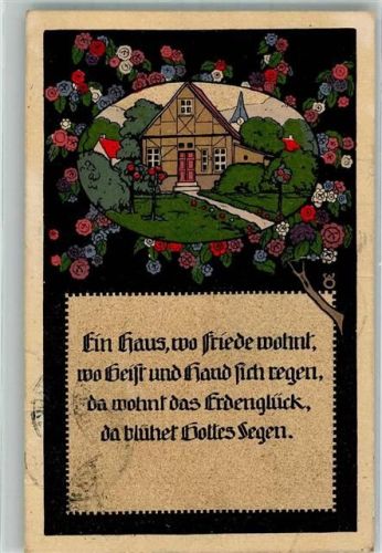 1920 Ein Haus, wo Friede wohnt
