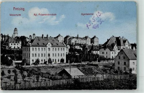 Freising 1913 Wasserturm Kgl. Präparandenschule Jägerkaserne
