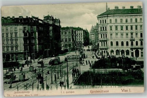 Wien Litfaßsäule Kärntner Straße Straßenbahn Hofoper