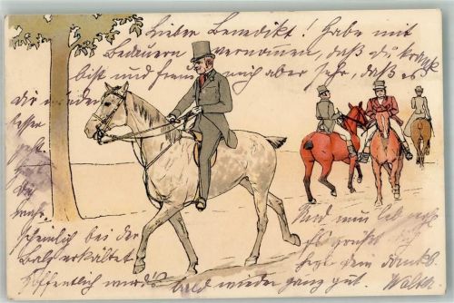 1901 Der vornehme Mann mit Zylinder + Adelskorrespondenz
