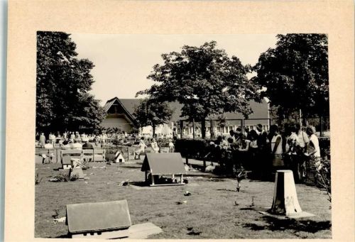 Döse 1971 Foto montiert auf Karton Kurpark
