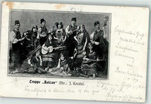 1900 Truppe Balcan Trachten
