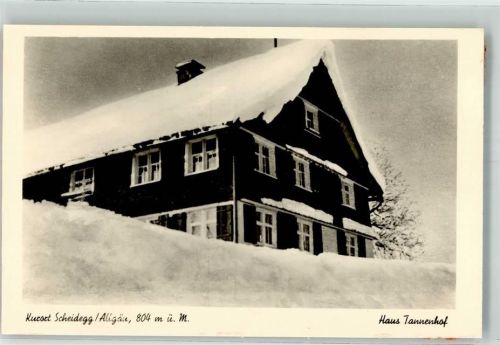 Scheidegg Pension Haus Tannenhof Foto AK Winter