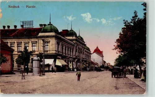 Szolnok 1915 Piacter Litfaßsäule