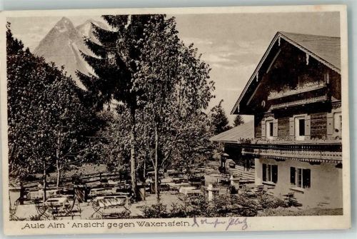 Garmisch 1926 Gasthaus Aule Alm