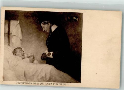 Großherzogin von Baden im Lazarett Adel Baden