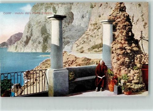Capri Veduta della Punta Tragara Mönch