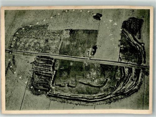 Bad Buchau Fliegeraufnahme Wasserburg Buchau Ausgrabungen 1928 1921-28 vom Urgeschichtlichen Forschungsinstitut Tübingen