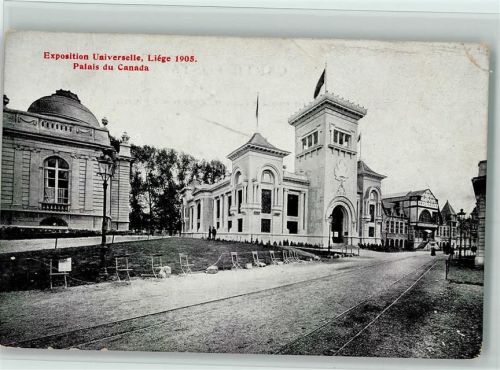 Exposition 1905 - Palais du Canada AK Eckknick