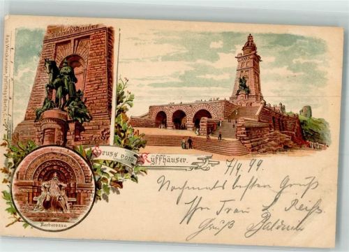 Kyffhäuserdenkmal 1899 Kaiser-Wilhelmdenkmal Barbarossa