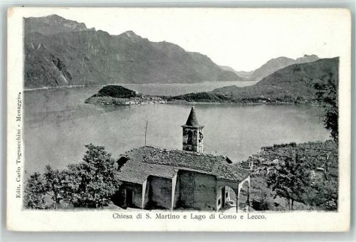 Lecco Chiesa di S. Martino e Lago di Como e Lecco Comer See