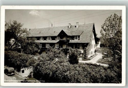W8130 Söcking , Kr Starnberg Kriegsblinden- Erholungsheim Blinde 1955 Foto AK