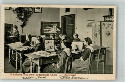 Cham Städtische Mädchen Mittelschule Zeichensaal